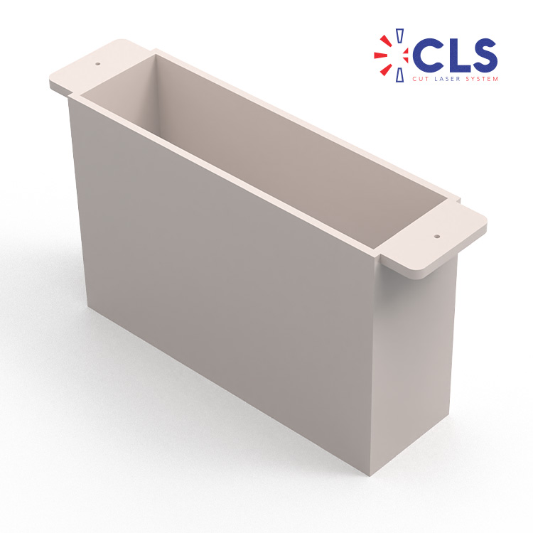 High-precision fibre laser cut sheet metal part